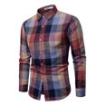 thumbnail image 1 of Camisa De Hombre A Cuadros Con Botones, 1 of 8