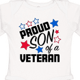 thumbnail image 4 of Inktastic Proud Son of a Veteran- Veterans Day Boys Long Sleeve Baby Bodysuit, 4 of 5