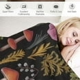 thumbnail image 3 of Nawypu  Wild Forest Mushrooms Blanket Warm Bed Throws for Sofa and Pet,Ultra Luxurious Warm and Cozy for All Seasons Pets, 3 of 6