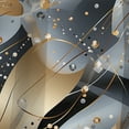 thumbnail image 3 of Designart "Sequined Glamour In Grey And Gold" Glam Blackout Curtain Panels, 3 of 4