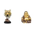 thumbnail image 1 of Escultura de mesa,Escultura de cabeza de tigre Estatua moderna de sobremesa,Figura de cabeza de animal para decoración de escritorio de resina.,Estatua de Buda,Figuras de estatuas de Buda, 1 of 8