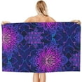 thumbnail image 2 of Lotus of Arabia Large Beach Towel - Plush Thick Cotton Pool Towel, Adult Beach Towels, 2 of 16