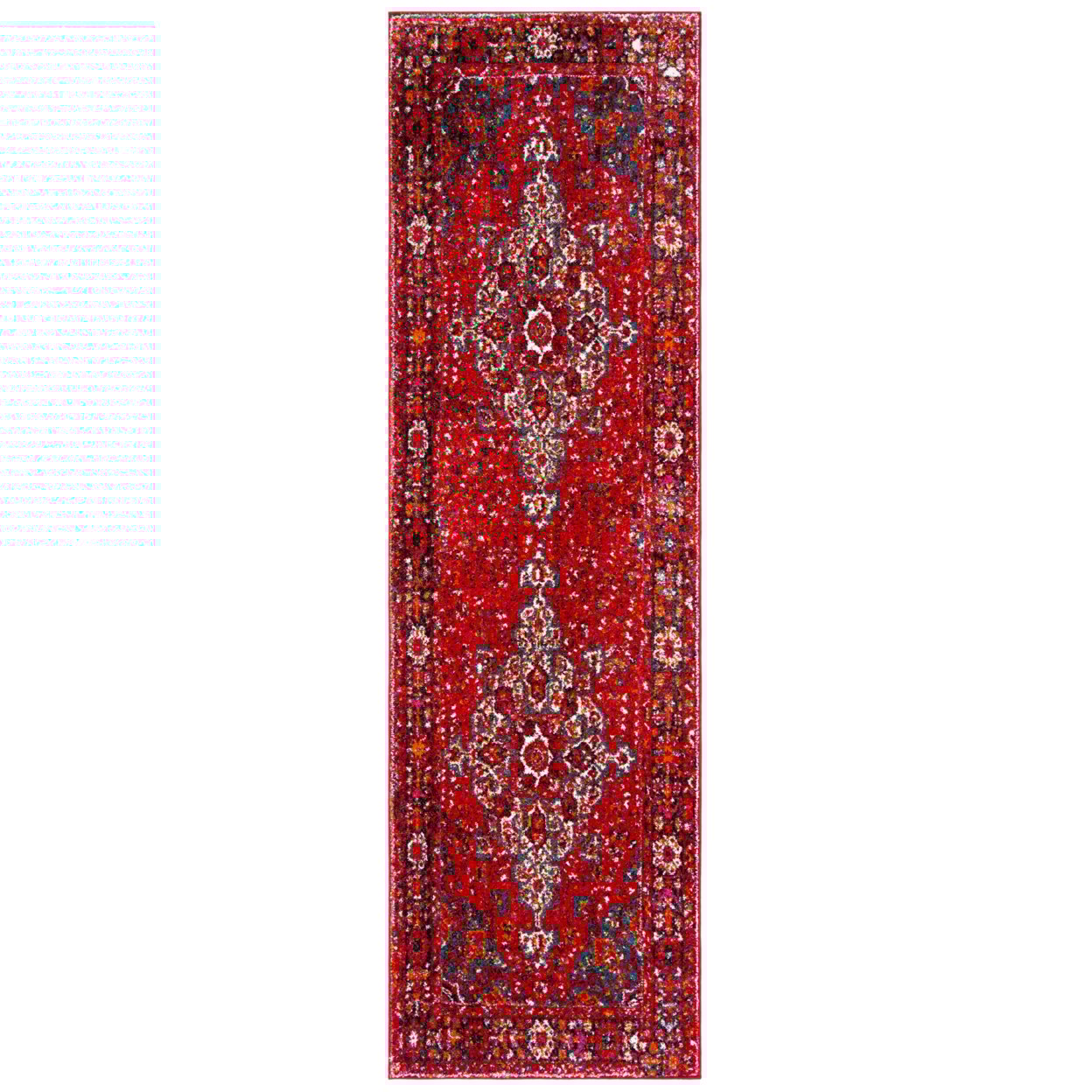 thumbnail image 5 of SAFAVIEH Vintage Hamadan Cathleen Traditional Area Rug, Red/Multi, 4' x 6', 5 of 10