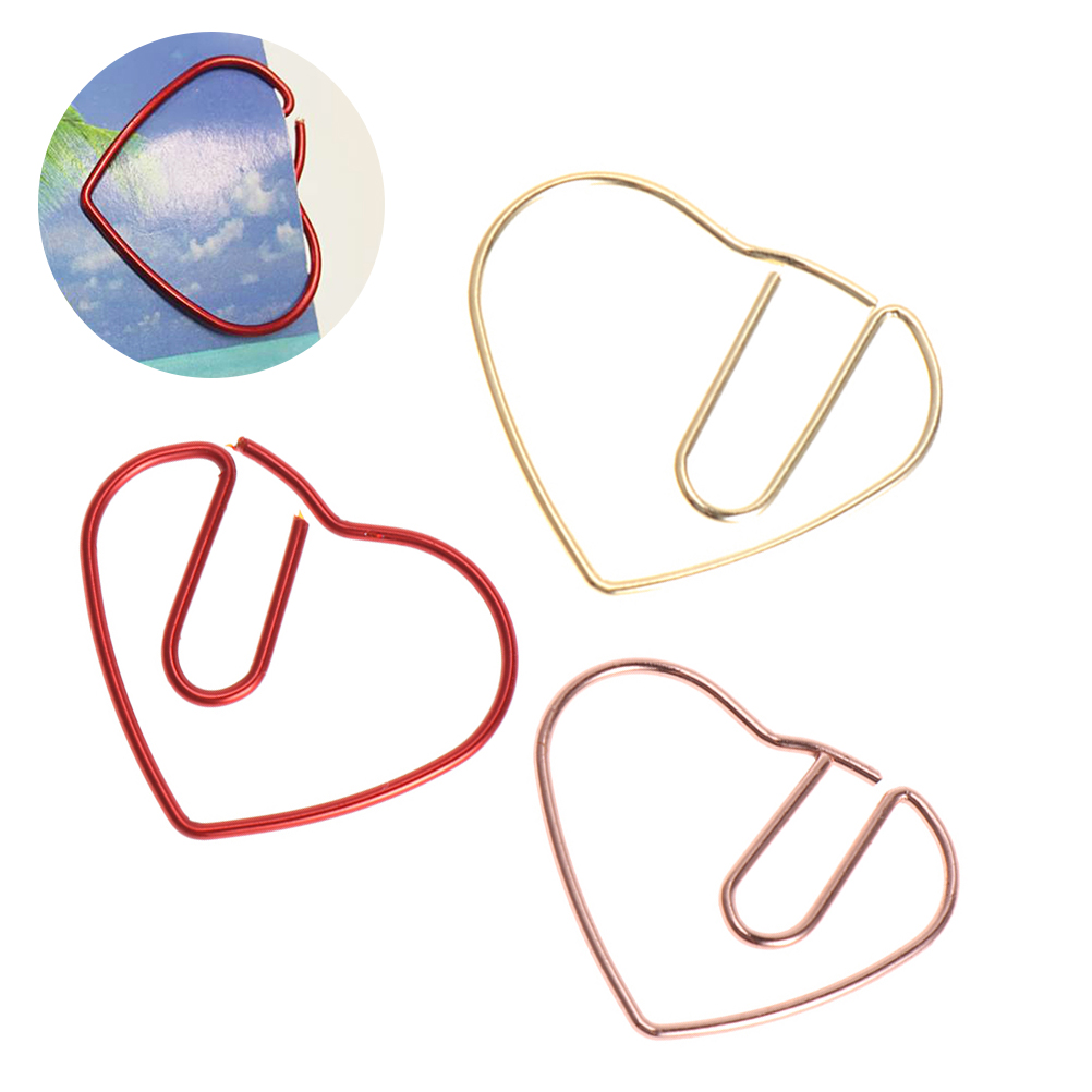 Set of 3 Bookmark Mixed Color Paper Clips Creative