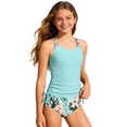 thumbnail image 3 of OSOLU Girls Swimsuit Sets Beachwear Sleeveless Split Bikini Style Tree Printed Tankini Tops with Shorts Cute 2 Piece Swimsuit Summer Casual Vacation Bathing Suit, 3 of 4