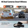 thumbnail image 3 of Car Dash Cam Dual Camera with 32GTF Card 4K+WIFI+32G, 3 of 5