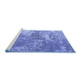 thumbnail image 2 of Ahgly Company Machine Washable Indoor Rectangle Oriental Blue Industrial Area Rugs, 2' x 4', 2 of 4