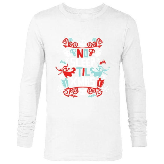 Disney The Nightmare Before Christmas No Sleep Til Xmas - Long Sleeve T-Shirt for Men ā Customized-White