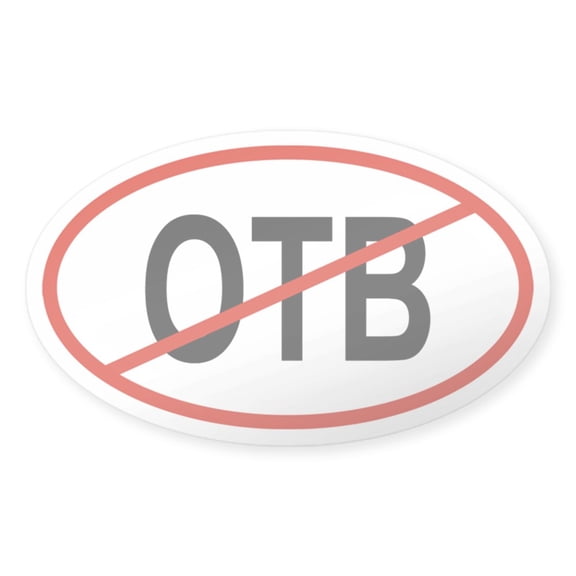 CafePress - OTB Oval Sticker - Sticker (Oval)