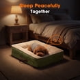 thumbnail image 3 of Small Pet Bed Orthopedic for Cat Dog Four-Sided Bolster Cushion with Waterproof Removable Washable Cover Pet Sofa Green, 3 of 10