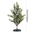 thumbnail image 2 of 15 Inch Tabletop Christmas Tree with Base Artificial Pine Tree Centerpiece for Home Office Kitchen Dining Table Holiday Party Xmas Decorations Indoor Winter Celebrations, 2 of 6