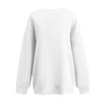 thumbnail image 5 of Duoif Womens Sweatshirt, Oversized Solid Color Sweatshirt with Pocket - Women's Loose Pullover Sweatshirt for Women White L, 5 of 5