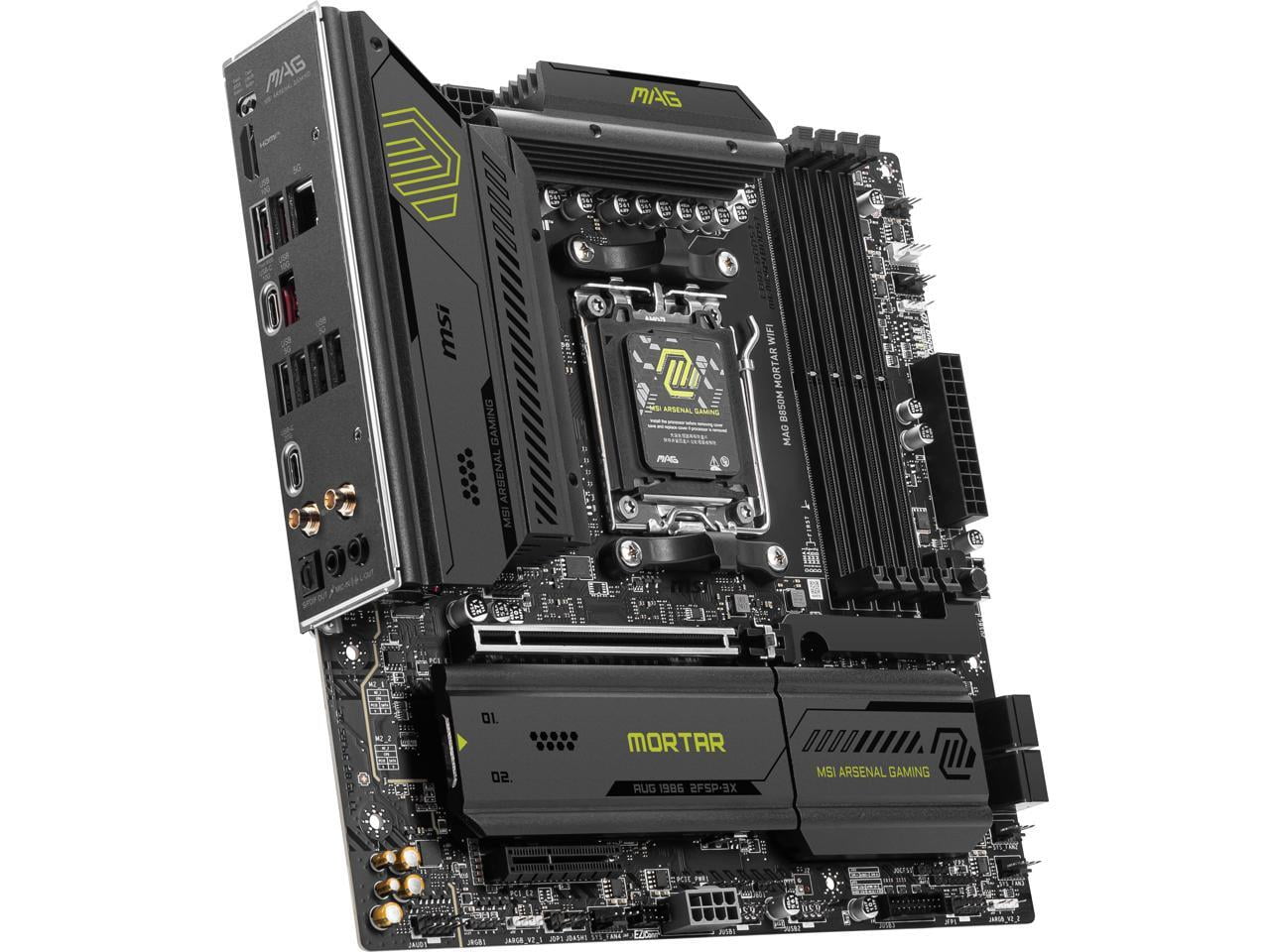 MSI MAG B850M MORTAR WIFI Gaming Desktop Motherboard - AMD B850 Chipset - Socket AM5 - Micro ATX (magb850mmortarwifi)