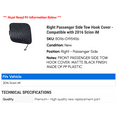 thumbnail image 2 of Right Passenger Side Tow Hook Cover - Compatible with 2016 Scion iM, 2 of 2