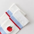thumbnail image 7 of Womens Cute Cartoon Embroidered Crew Socks 3-Pair Pack Fun Patterned Cotton Knit Soft and Stretchy Casual Style - 3 pcs-C, 7 of 7