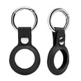 thumbnail image 1 of Key Chain Ring Cover Snap Closure Protective Leather Case for AirTag, 1 of 7