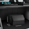 thumbnail image 4 of Car Organizers for Trunk for Suv Sedan, Leather Storage Box,Magnetic Lid,Collapsible and Adjustable,16.5 inches, 4 of 6