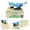 Blue, variant on Yajisi Charming Animal Shape Coin Saving Bank Electric Kids Bank Money Box Robotic Coin Toy Green. Fun hungry parrot design for children's savings, 5.9 x 3.1 x 6.9 inches / 15 x 8 x 17.5 cm