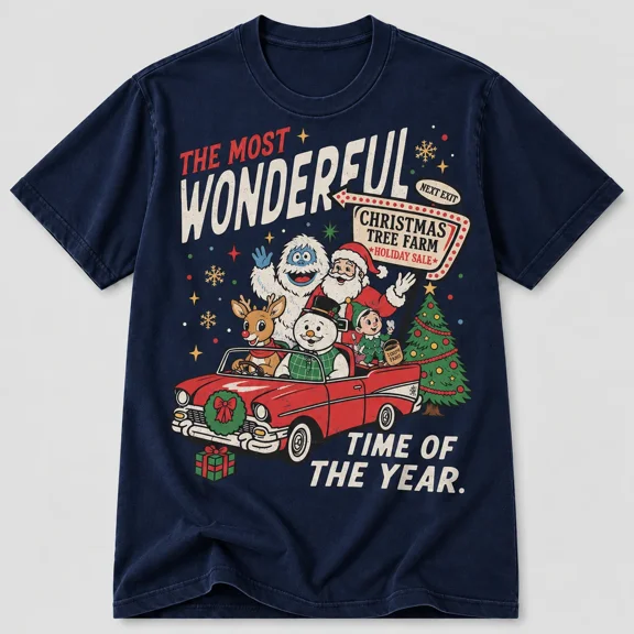 Look Rudolph Christmas Sizes S-5XL
