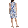 thumbnail image 2 of Jones New York Womens Underwater Scene Sheath Dress, Multicoloured, X-Small, 2 of 2