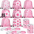thumbnail image 1 of Set de Artículos para Fiesta de Fútbol Equsion 32 Piezas Bolsas y Pulseras Rosas, 1 of 7