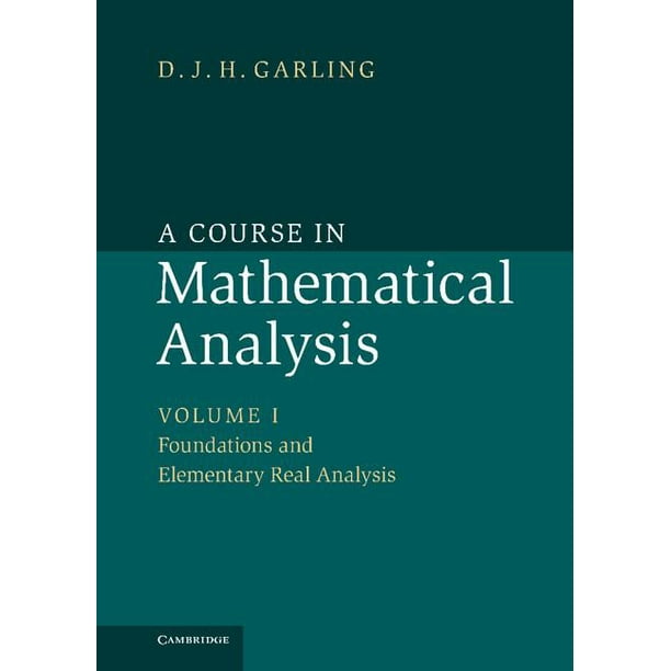 A Course In Mathematical Analysis Walmart Com Walmart Com