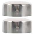 thumbnail image 1 of SASABAXI 2Pcs Rail Plug Silver Stainless Steel Handrail Accessories Protective Round Design, 1 of 8