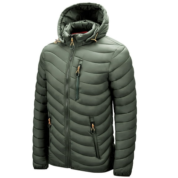 LoyisViDion Men'S Autumn and Winter Jacket Cotton Waistcoat Warm Jacket Army Green 20(XXXXXXL)