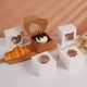thumbnail image 1 of Caja para pasteles, caja con ventana transparente, caja para cupcakes, caja de embalaje West Point, caja para postres, 1 of 4