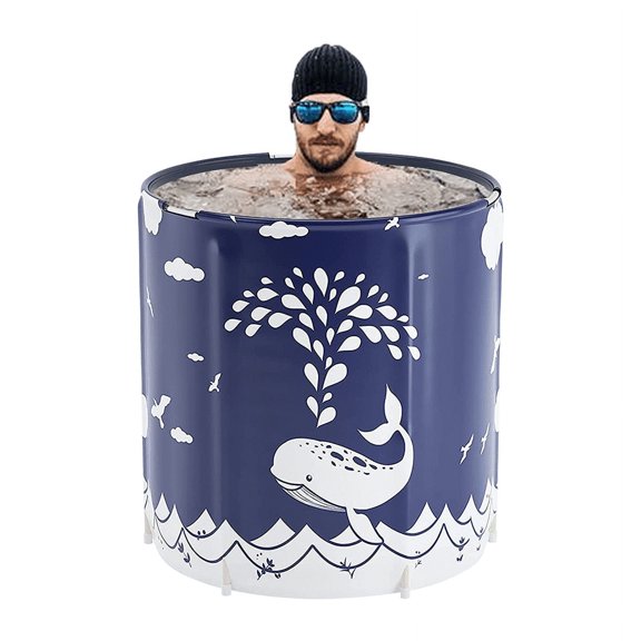 Foldable Bathtub Portable Soaking Bath Tub,Eco-Friendly Bathing Tub for Shower Stall