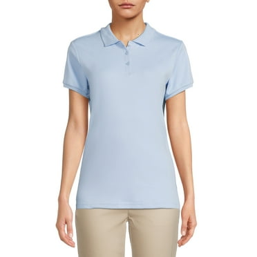Wonder Nation Juniors School Uniform Short Sleeve Interlock Polo Shirt, Sizes 1-17
