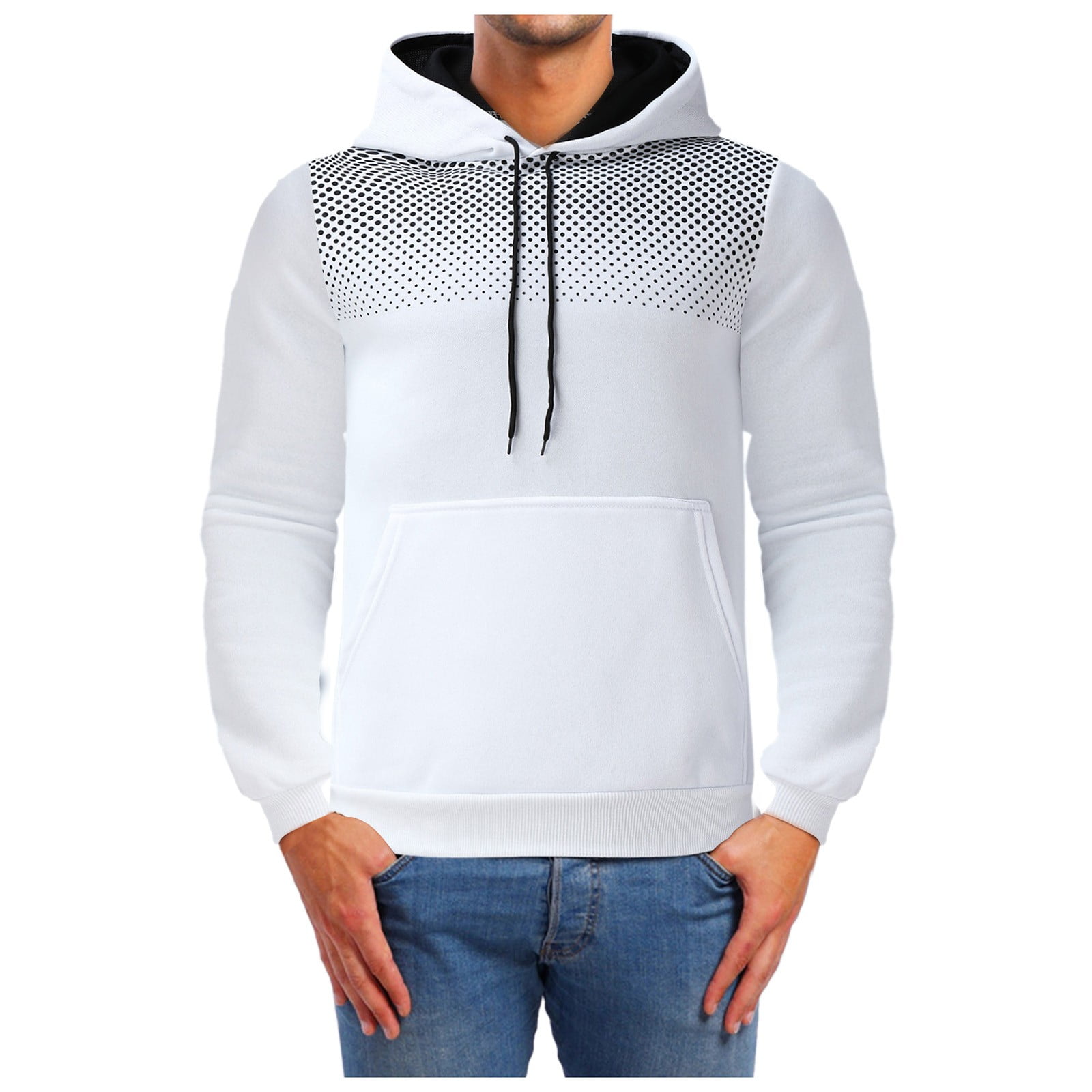 LEEy-world Full Zipper Hoodies for Men Mens Hooded