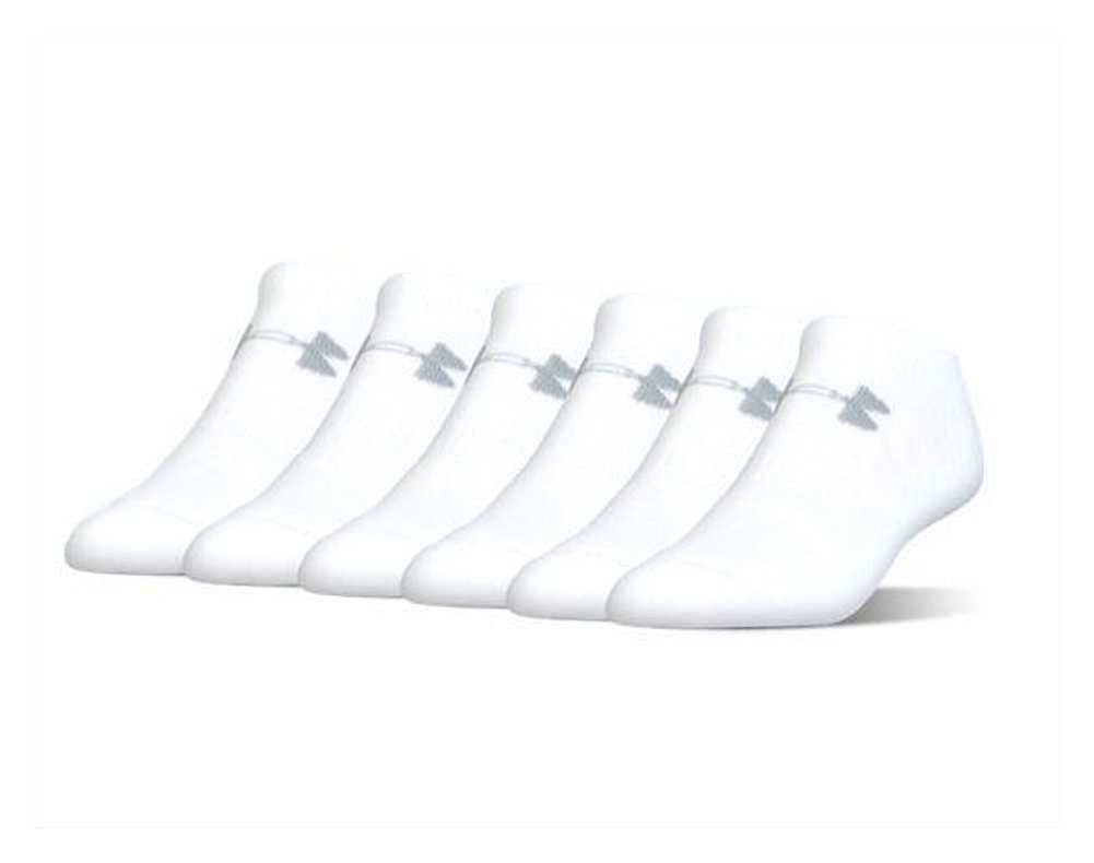 Under Armour 6 Pack Training Large Charged Cotton 2.0 No Show Socks 