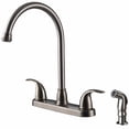 thumbnail image 2 of Ultra Faucets Touch Double Handle Kitchen Faucet with Side Spray, 2 of 2