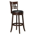 thumbnail image 2 of Pemberly Row Faux Leather Swivel Bar Stool in Dark Cherry - Set of 2, 2 of 6