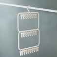 thumbnail image 4 of kkbbma under $5 Sock Hanger Multi-Clip Sock Drying Rack Multi-Functional Removable Space-Saving Socks Underwear Baby Saliva Towel Household Storage Rack with Clips Sock Hanger for Closet, 4 of 6