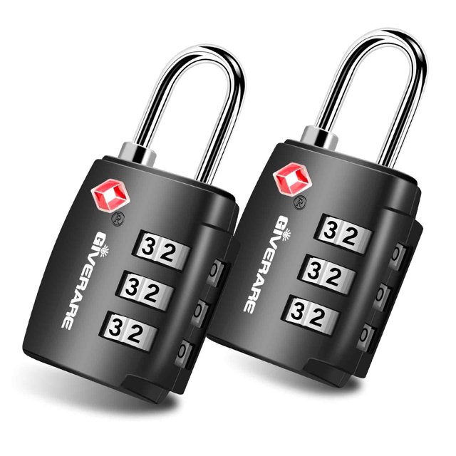 Candado TSA GIVERARE TSA551 3 Digitos Pack 2