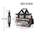 thumbnail image 3 of FORMRS Insulated Cooler Bag 24 Cans Capacity Soft Leakproof Lunch Box with Side Pockets, Vibrant Flowers, 3 of 7