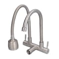 thumbnail image 2 of Sink Faucet, Stainless Steel Wall Mounted Exquisite Water Tap 360 Degree Rotation  for Basin for Kitchen, 2 of 8