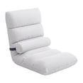 thumbnail image 1 of Silla de suelo con respaldo, sofá, silla de dormitorio con 5 posiciones, sofá de suelo, sala de estar, sillas plegables modernas y suaves, plegables Blanco, 1 of 8