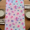 thumbnail image 5 of Table Runners 90 Inches Long Dress Scarves, Spring Floral Farmhouse Coffee/Dining/Kitchen Table Runner for Living Room, Purple Pink Blue Flower Summer Botanical 13x90 Inch, 5 of 9