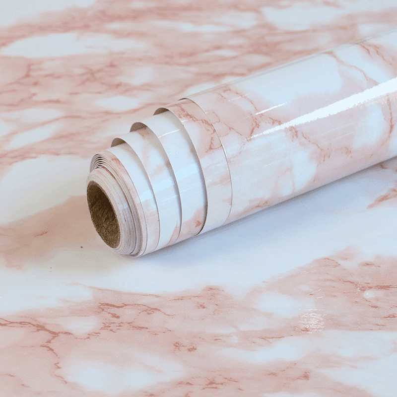 11.8' x 118'' Pink Marble Contact Paper Peel and Stick Wallpaper Vinyl Waterproof Countertops Self-Adhesive Wallpaper