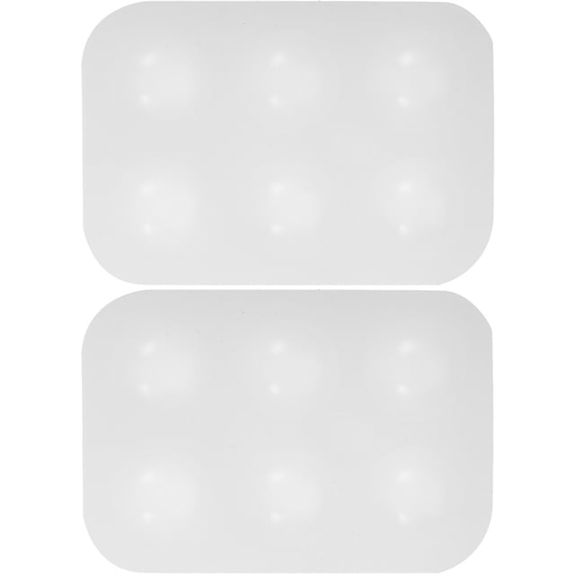 unbranded 2Ud Paleta Transparente Para Pintura En Silicona Ideal Para Mezcla Y Almacenaje De Pigmentos