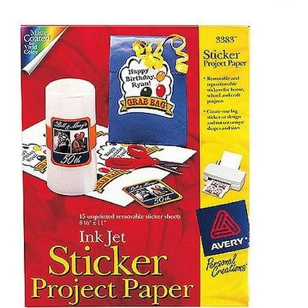 Avery Sticker Project Paper, 15-Pack