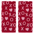 thumbnail image 1 of Juego de toallas de mano SKL Home Valentines Day Xs y Os Jacquard, 1 of 5