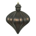 thumbnail image 2 of Vickerman N175875D 6 in. Chocolate Matte Onion Drop Ornament - 4 per Bag, 2 of 3