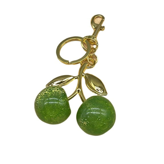 Cherry Fruit Keychain Key Ring Bag Hanging Ornament Pendant Fashion Keyring Charm