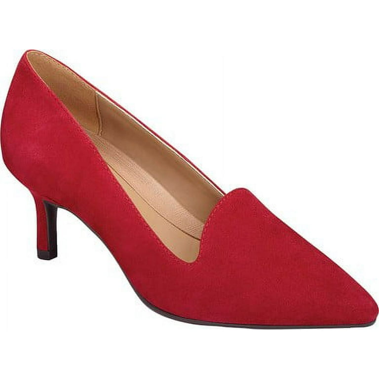 Aerosoles Women s Macrame Pump Size 5.5 Red Suede