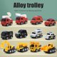thumbnail image 4 of Car Toys with Play Mat City Vehicle Set Alloy Mini Pull Back Vehicle Toys Police Cars Fire Trucks Engineering Cars for Kids Boys Girls, 4 of 4