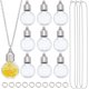 thumbnail image 1 of Kit para hacer collares con viales de vidrio, 1 caja (10 unidades), colgante, tapas de rosca, frascos de deseos, reloj de arena, recuerdo conmemorativo, contenedor para cenizas de cremación., 1 of 9